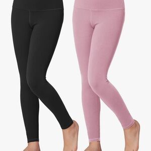 NEW. Stylish Kids Leggings in Black and Pink